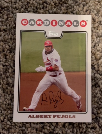 2008 Topps #490 Albert Pujols — front