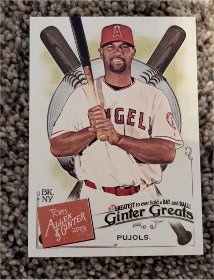 2019 Topps Allen & Ginter #GG-32 Albert Pujols — front