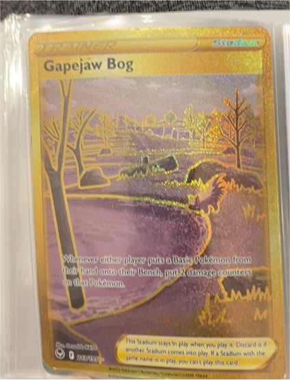 2022 Pokémon Silver Tempest #213 Gapejaw Bog — front