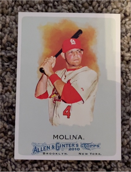 2010 Topps Allen & Ginter #122 Yadier Molina — front