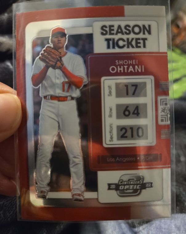 2022 Panini Chronicles Contenders Optic Season Ticket #4 Shohei Ohtani — front