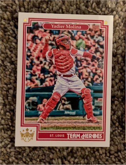 2019 Panini Diamond Kings #TH-13 Yadier Molina Team Heroes — front