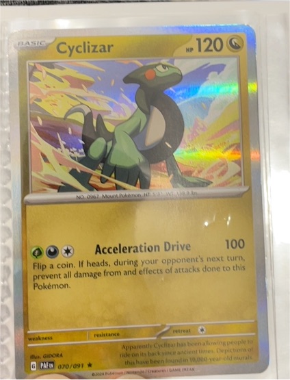 2024 Pokémon SV: Paldean Fates #070 Cyclizar — front