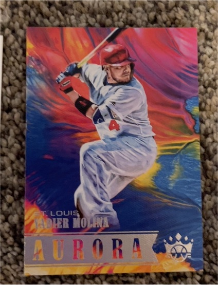 2018 Panini Diamond Kings #A2 Yadier Molina Aurora — front