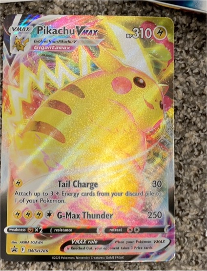 2023 Pokémon SWSH286 Pikachu VMAX — front