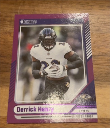 2024 Panini Donruss #72 Derrick Henry Purple Press Proof — front
