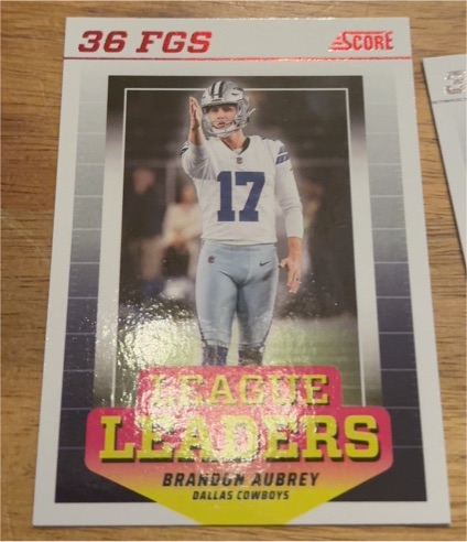 2024 Panini Score League Leaders #LL-BAY Brandon Aubrey — front