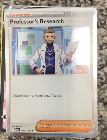 2023 Pokémon Scarlet & Violet #190 Professor's Research — front