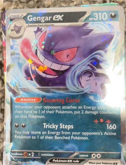 2022 Pokémon TCG Scarlet & Violet SV05 #104 Gengar ex — front