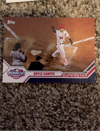2017 Topps Opening Day #SC-23 Bryce Harper Superstar Celebrations — front