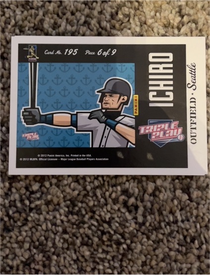 2012 Panini Triple Play #195 Ichiro Suzuki — front