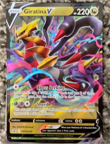 2022 Pokemon Sword & Shield Promo #SWSH259 Giratina V — front