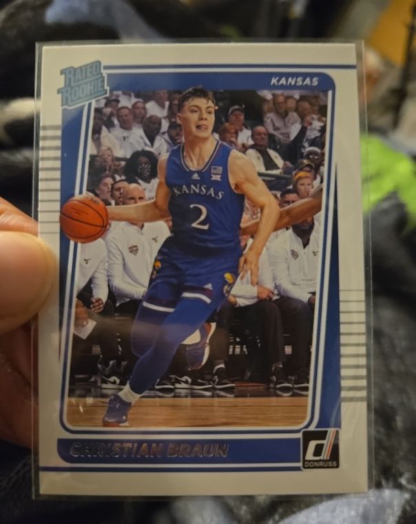 2022 Panini Chronicles Draft Picks Donruss Rated Rookie #6 Christian Braun — front