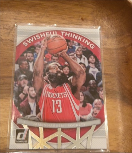 2017-18 Panini Donruss #5 James Harden Swishful Thinking Houston Rockets — front