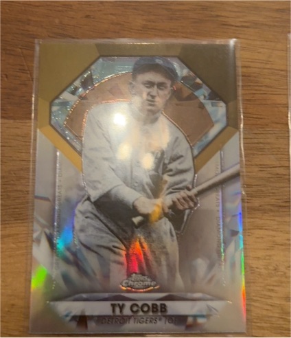 2022 Topps Chrome Update Diamond Greats #DGC-34 Ty Cobb — front