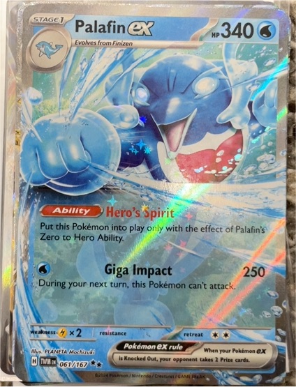 2024 Pokémon TCG Scarlet & Violet #061 Palafin ex — front
