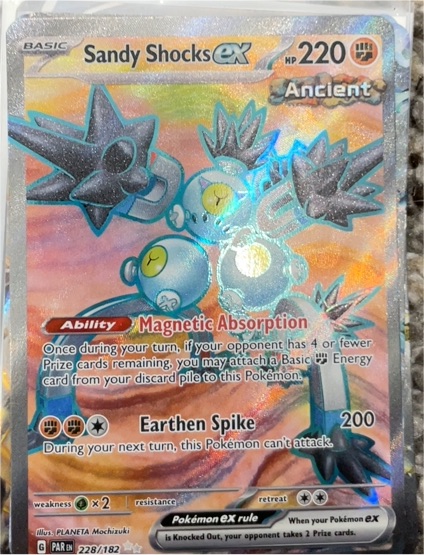2023 Pokémon TCG SV04: Paradox Rift #228/182 Sandy Shocks ex — front