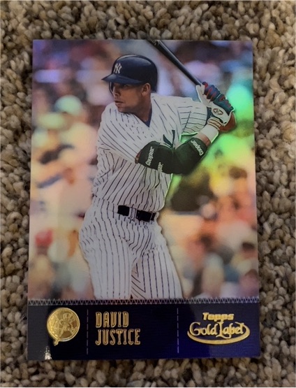 2001 Topps Gold Label #24 David Justice — front