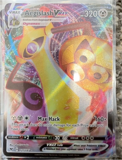 Aegislash VMAX 127/185 — front