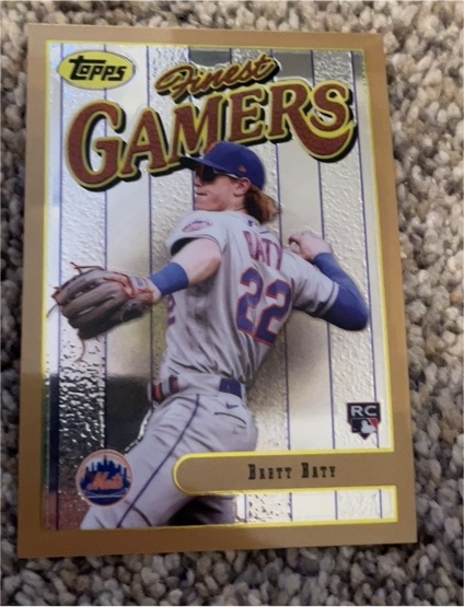 2023 Topps Finest Flashbacks Gamers #43 Brett Baty — front