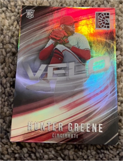 2022 Panini Capstone Velo #V-1 Hunter Greene — front