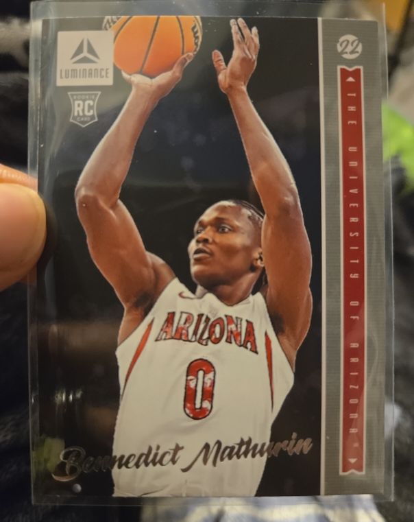 2022 Panini Chronicles Draft Picks Luminance #3 Bennedict Mathurin — front