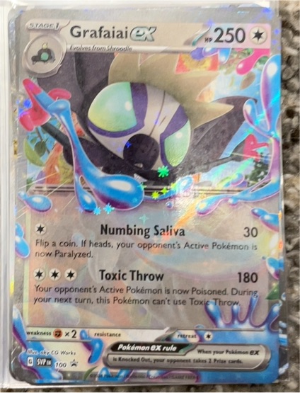 2023 Pokémon SV Scarlet & Violet Promo #100 Grafaiai ex — front