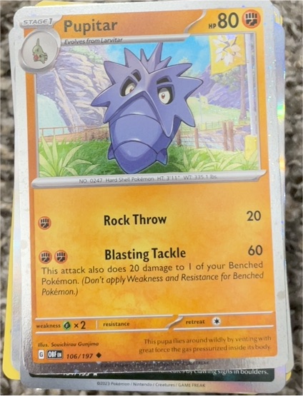 2023 Pokémon Scarlet & Violet #106 Pupitar — front