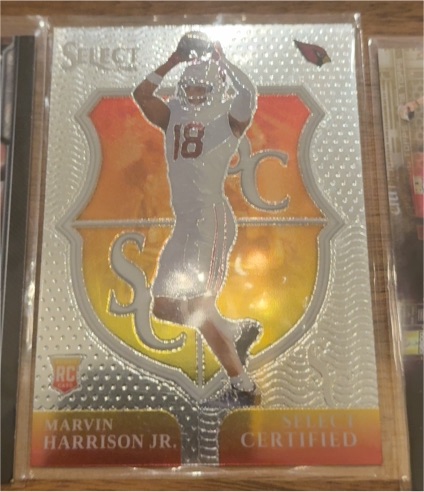 2024 Panini Select #5 Marvin Harrison Jr. Select Certified Rookies — front