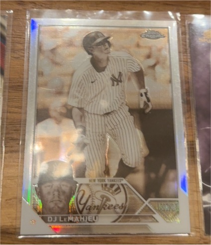 2023 Topps Chrome #153 DJ LeMahieu Sepia Refractor — front