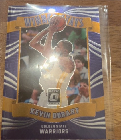 2023-24 Donruss Optic #13 Kevin Durant Winner Stays Golden State Warriors — front