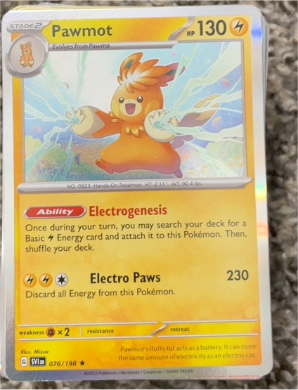 2023 Pokémon SV01: Scarlet & Violet Base Set #076 Pawmot — front