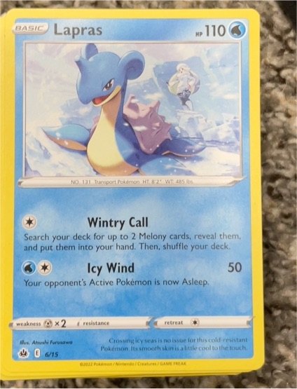 2022 Pokémon McDonald's Promo #6 Lapras — front