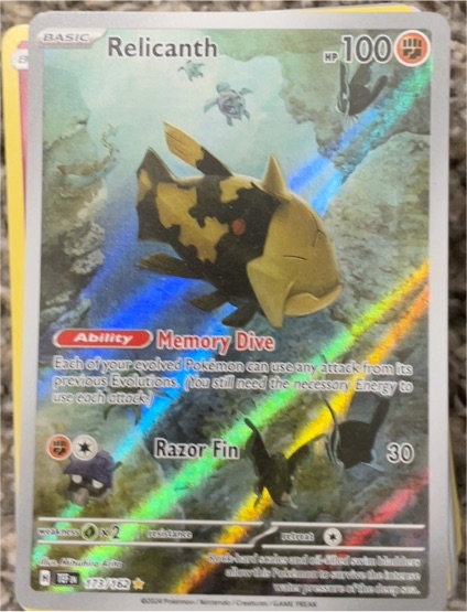2024 Pokémon SV05: Temporal Forces #173 Relicanth — front