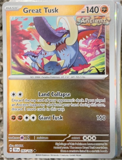 2024 Pokémon Prize Pack Series #097 Great Tusk — front