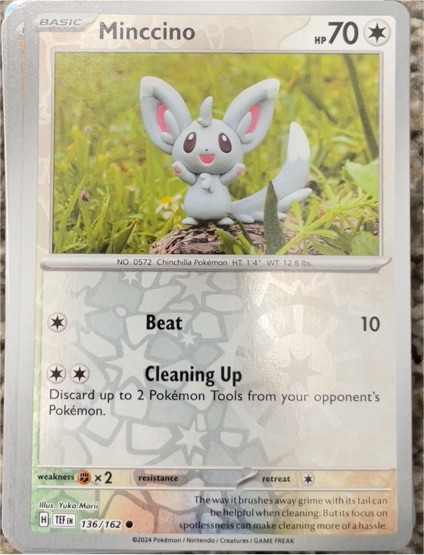 2024 Pokémon SV05: Temporal Forces #136 Minccino — front