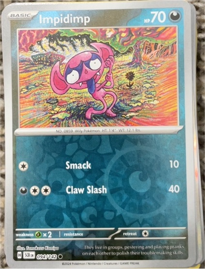 2024 Pokémon Sv07: Stellar Crown #094 Impidimp — front