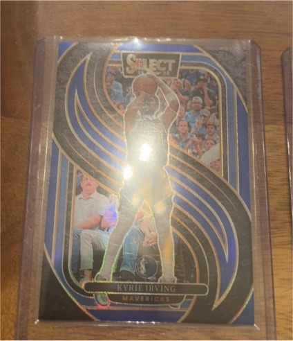 2024-25 Panini Select #148 Kyrie Irving Blue Prizm Dallas Mavericks — front