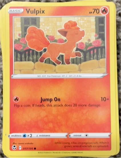 2022 Pokémon Sword & Shield Silver Tempest #017 Vulpix — front