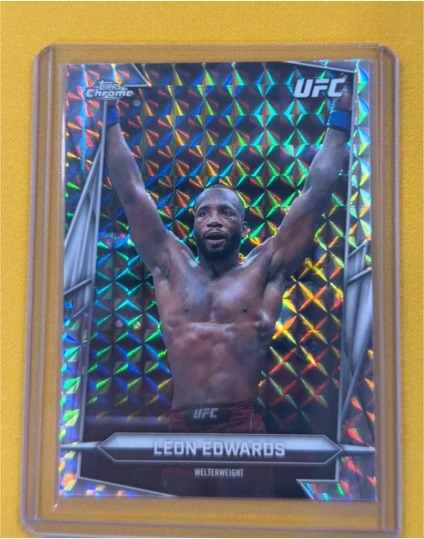 2024 Topps Chrome UFC #115 Leon Edwards — front