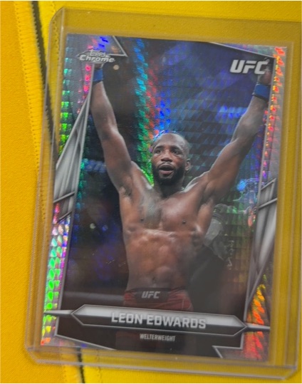 2024 Topps Chrome UFC #115 Leon Edwards — front