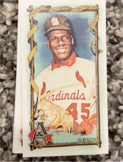 2023 Topps Allen & Ginter Mini #176 Bob Gibson — front