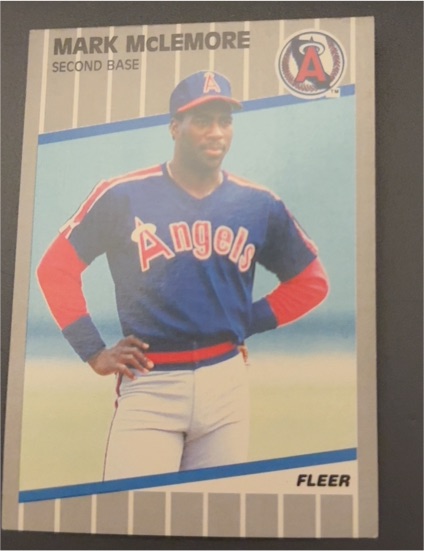 1989 Fleer #484 Mark McLemore — front