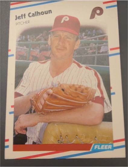 1988 Fleer #299 Jeff Calhoun Philadelphia Phillies — front