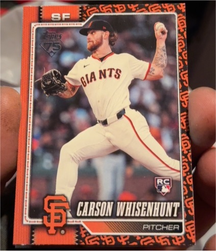 2026 Topps Series 1 #184 Carson Whisenhunt — front
