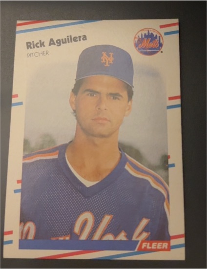 1988 Fleer #127 Rick Aguilera — front