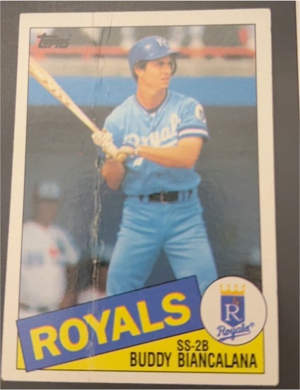 1985 Topps #387 Buddy Biancalana — front
