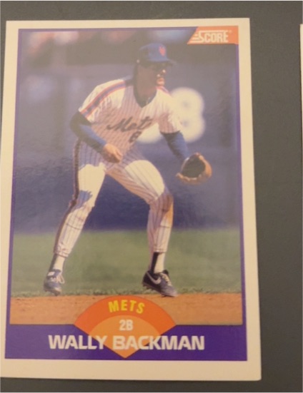1989 Score #315 Wally Backman — front
