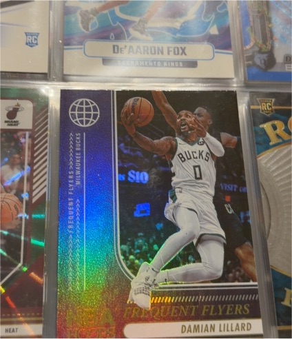 2024-25 Panini NBA Hoops Frequent Flyers #1 Damian Lillard — front