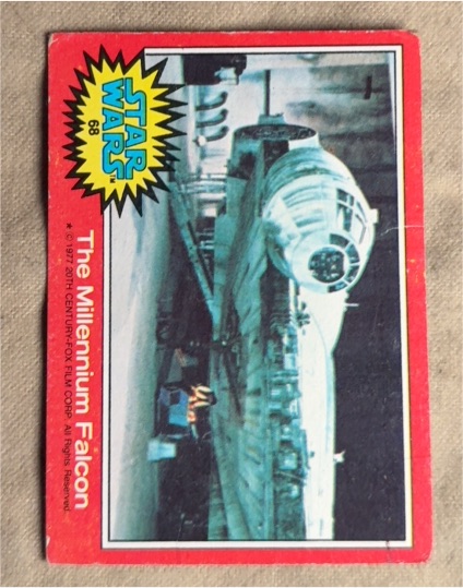 1977 Topps Star Wars #68 The Millennium Falcon — front